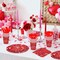 175 Pcs Valentine's Day Tableware Set - Serves 25, Heart and Love-Themed Disposable Plates, Cups, Napkins, Forks, Spoons, Knives for Valentine, Wedding Party Supplies, Romantic Holiday Gatherings
